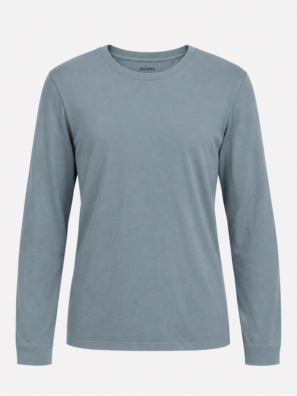Skims Men’s Long-Sleeve cotton shirt in Kyanite